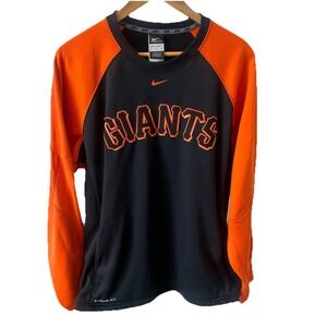 San Francisco Giants Therma-Fit Pullover Crewneck Sweatshirt Nike Mens Sz XL